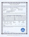 SF-B305818 SRCC certificate from ITW lab
