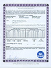 SF-B245818 SRCC certificado de laboratório ITW