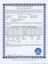 SF-B205818 SRCC certificado de laboratório ITW